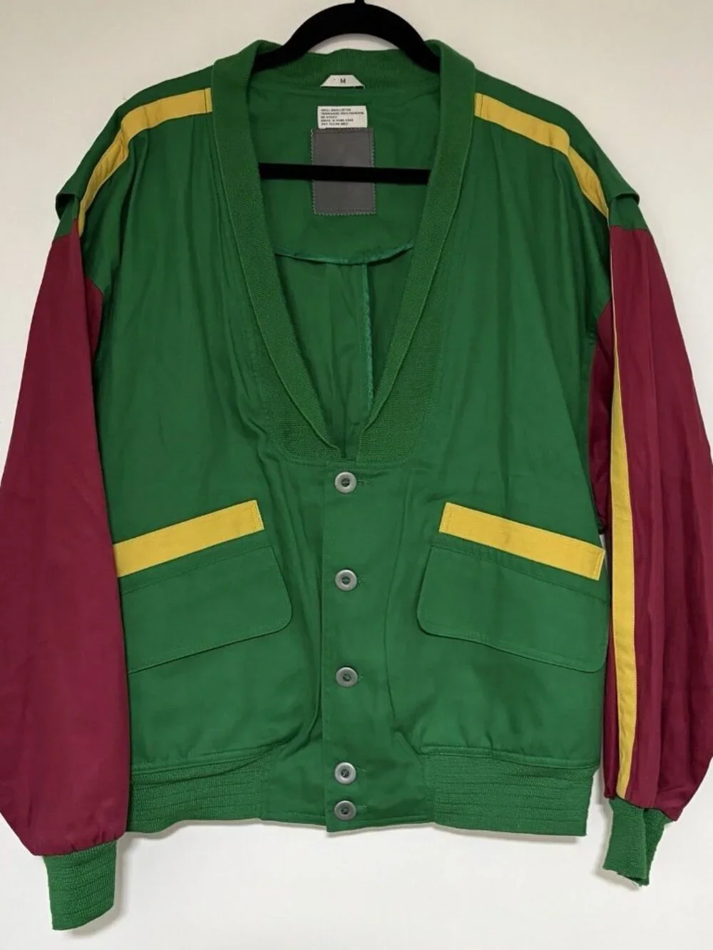 Bjorn Borg Men’s Vintage Green Cardigan Jacket Size Medium Pockets Buttons